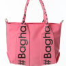 Baghashtag Pembe Mini Su Geçirmez Kulp Yazılı Tote Çanta - Görsel 2