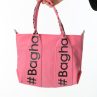 Baghashtag Pembe Mini Su Geçirmez Kulp Yazılı Tote Çanta - Görsel 4