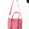 Baghashtag Pembe Mini Su Geçirmez Kulp Yazılı Tote Çanta - Görsel 8