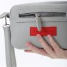 Baghashtag Gri Minik Unisex 3 Gözlü Deri Çanta - Görsel 8