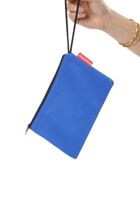 Baghashtag Mavi Clutch Bez Çanta - Görsel 5