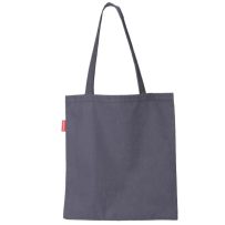 Baghashtag Baskısız Gri Bez Çanta