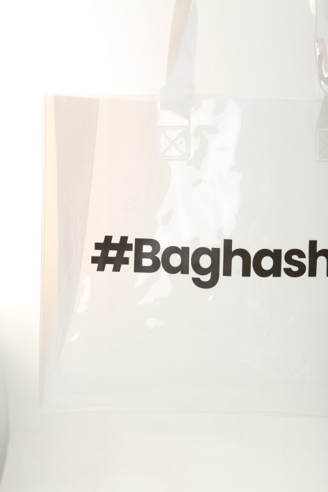 Baghashtag Beyaz Şeffaf Plaj Çantası - Görsel 10