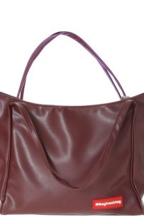 Baghashtag Bordo Soft Deri Fermuarlı Çanta