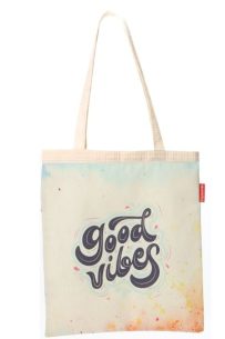 Baghashtag Good Vibes Baskılı Bez Çanta