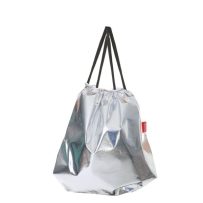 Baghashtag Gümüş Gri Parlak Sırt Çantası