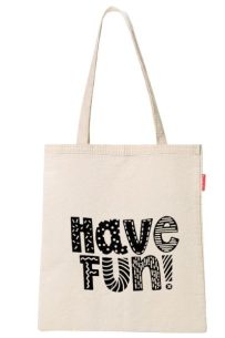 Baghashtag Have Fun Baskılı Bez Çanta