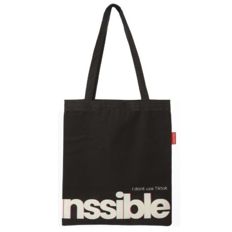 Baghashtag İmpossible Baskılı Bez Çanta