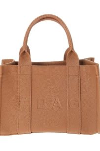 Baghashtag Kahverengi Deri Mini Tote Çanta