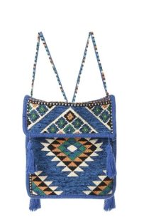 Baghashtag Mavi Kilim Motifli Heybe Çanta