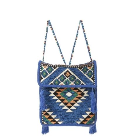 Baghashtag Mavi Kilim Motifli Heybe Çanta