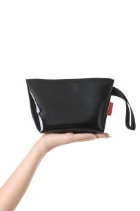 Baghashtag Siyah Şeffaf Üçgen Form Makyaj Çantası