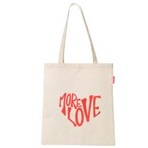 Baghashtag More Love Kalp Baskılı Bez Çanta