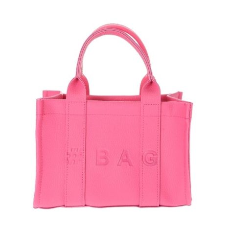 Baghashtag Pembe Deri Mini Tote Çanta