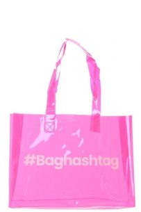 Baghashtag Pembe Şeffaf Plaj Çantası