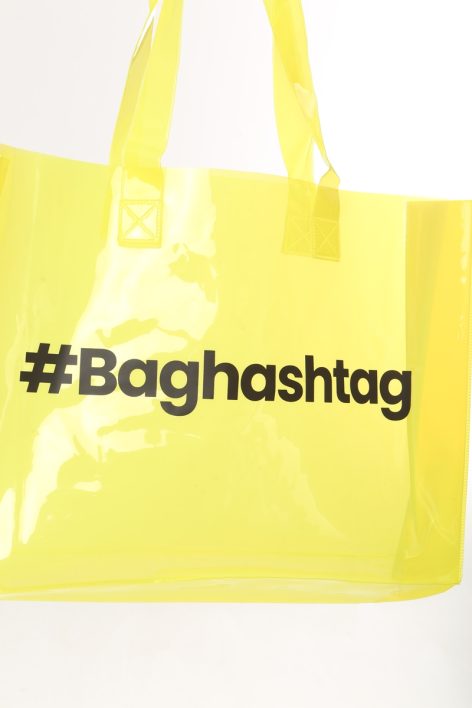 Baghashtag Sarı Şeffaf Plaj Çantası - Görsel 10