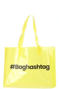 Baghashtag Sarı Şeffaf Plaj Çantası