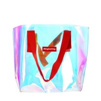 Baghashtag Şeffaf Hologram Büyük Boy Beach Plaj Çantası