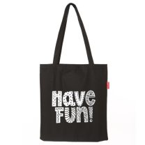 Baghashtag Siyah Bez Çanta Have Fun Baskılı