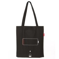 Baghashtag Siyah Bez Çanta Şarjım Bitti