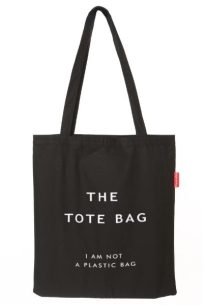 Baghashtag Siyah Bez Çanta The Tote Bag Baskılı
