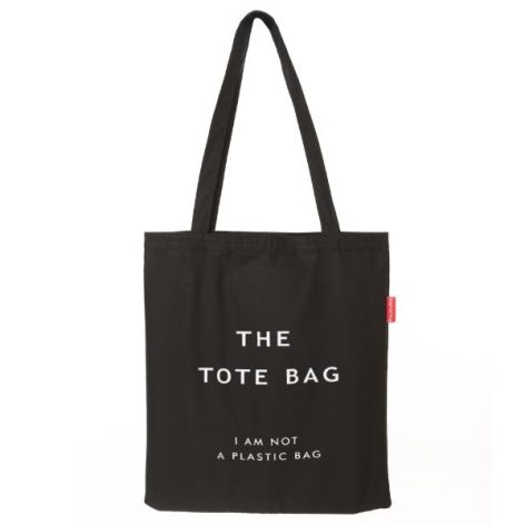 Baghashtag Siyah Bez Çanta The Tote Bag Baskılı