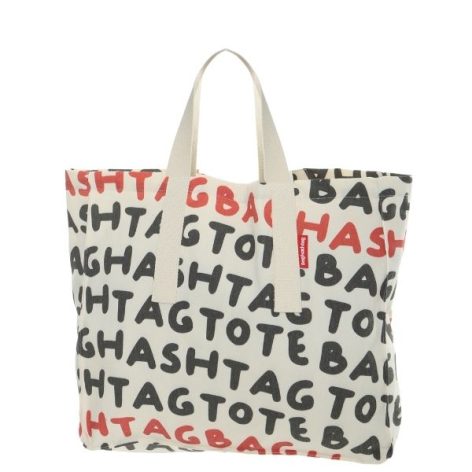 Baghashtag Totebaghashtag Baskılı Bez Çanta