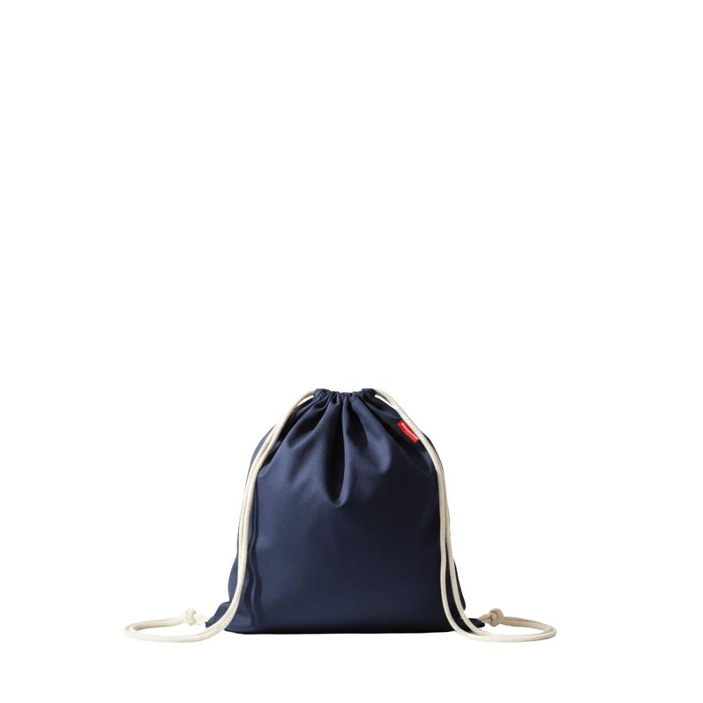 Baghashtag Baskısız Büzgülü Lacivert Mini Sırt Bez Çanta