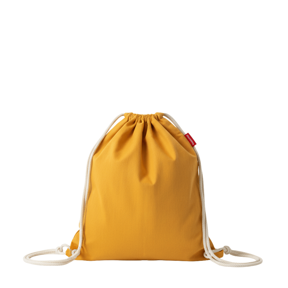 Baghashtag Baskısız Büzgülü Sarı Sırt Bez Çanta