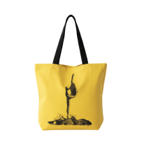 Baghashtag Bale Baskılı Sarı Bez Çanta