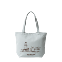 Baghashtag Kız Kulesi Baskılı Mavi Bez Çanta