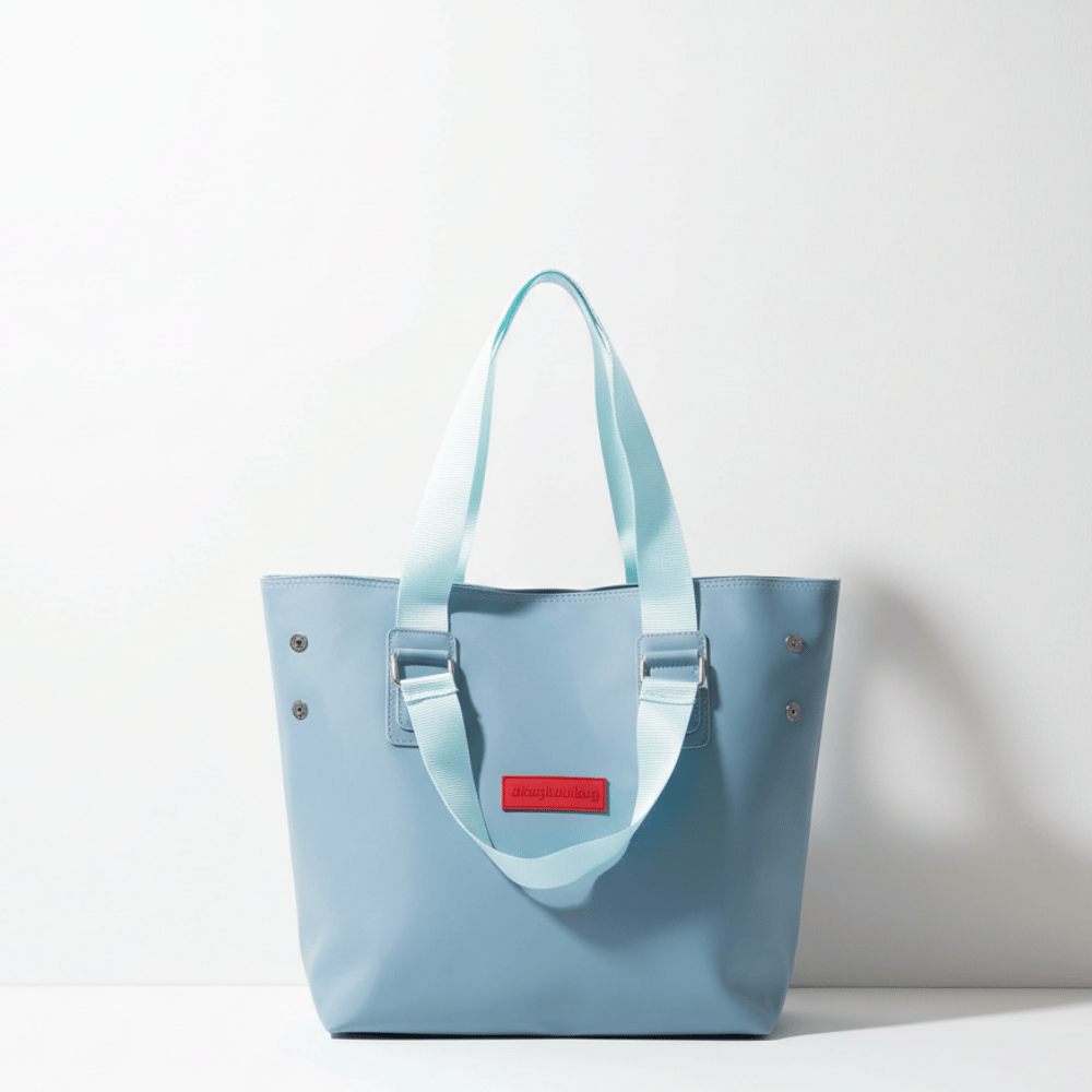 Baghashtag Açık Mavi Su Geçirmez Fermuarlı Çanta