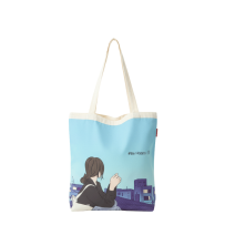 Baghashtag Anime Kız Be Happy Baskılı Bez Çanta