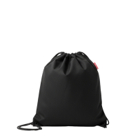 Baghashtag Baskısız Büzgülü Siyah Sırt Bez Çanta