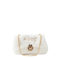Baghashtag Beyaz Mini Peluş Çanta