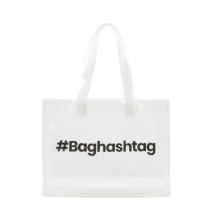 Baghashtag Beyaz Şeffaf Plaj Çantası