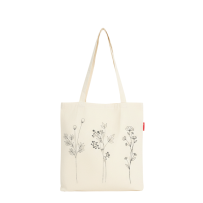 Baghashtag Bez Çanta Üç Çiçek Baskılı