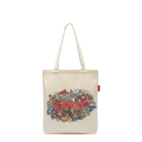 Baghashtag İstanbul Grafiti Baskılı Bez Çanta