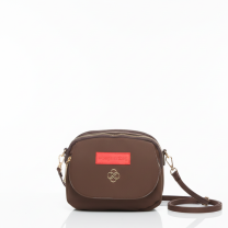 Baghashtag Kahverengi Kapaklı Su Geçirmez 3 Gözlü Deri Çanta