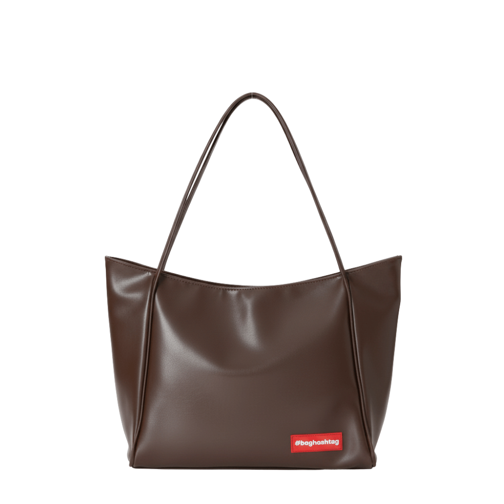 Baghashtag Kahverengi Soft Deri Fermuarlı Çanta