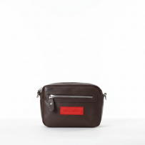 Baghashtag Koyu Kahve Minik Unisex 3 Gözlü Deri Çanta