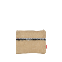 Baghashtag Minimal Siyah Fosfor Püsküllü Jüt Clutch Bez Çanta