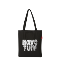 Baghashtag Siyah Bez Çanta Have Fun Baskılı