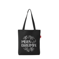 Baghashtag Siyah Bez Çanta Merry Christmas Baskılı