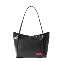 Baghashtag Siyah Soft Deri Fermuarlı Çanta