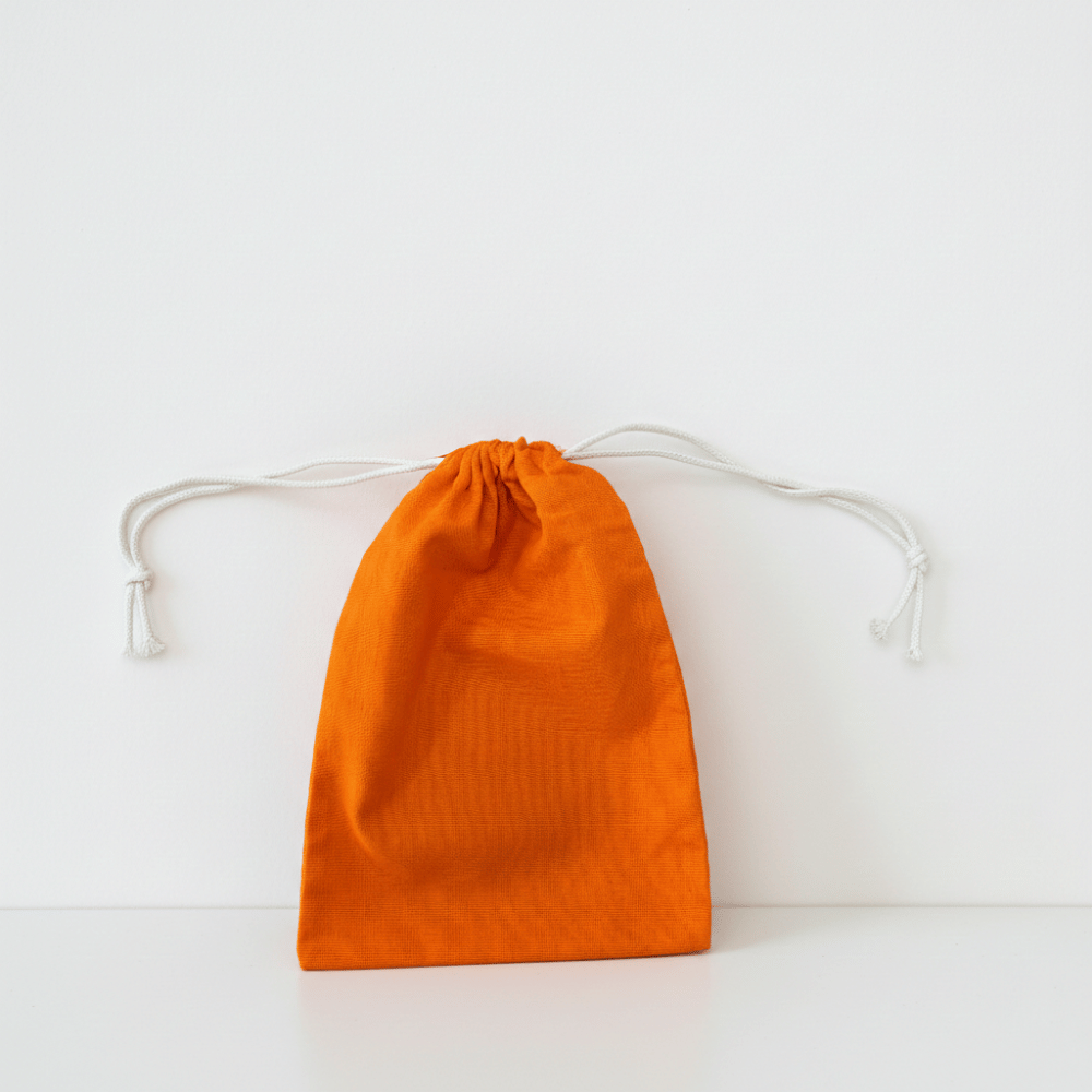 Baghashtag Turuncu Bez Kese 20 cm x 30 cm - Görsel 2