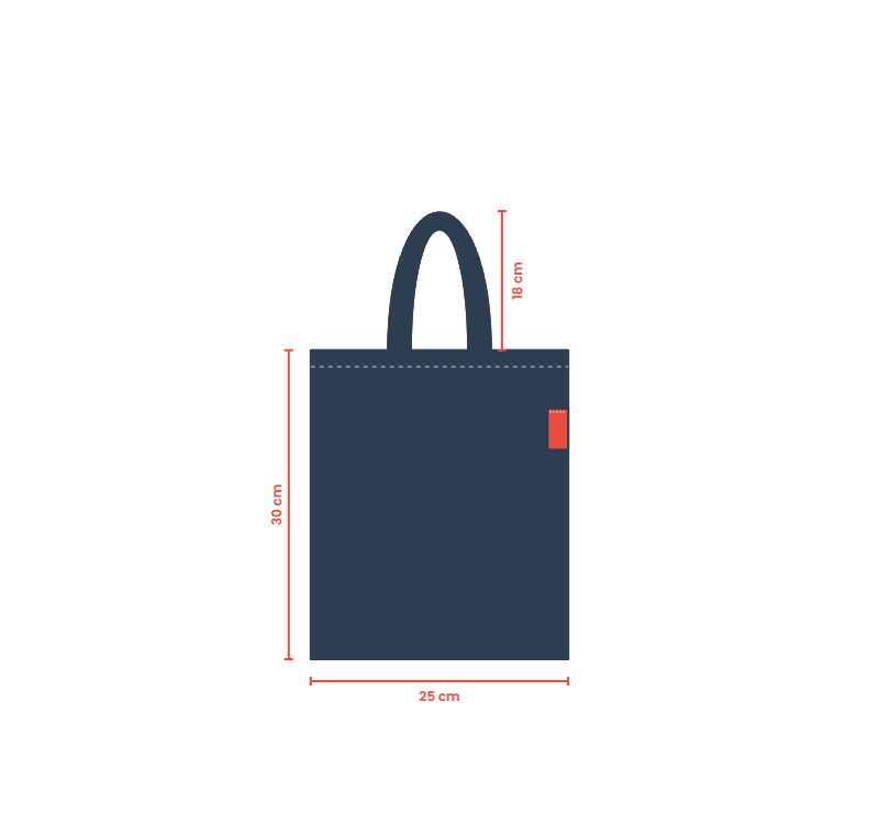 Baghashtag Mini Lacivert Bez Çanta - Görsel 2