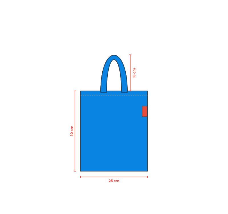 Baghashtag Mini Mavi Bez Çanta - Görsel 2