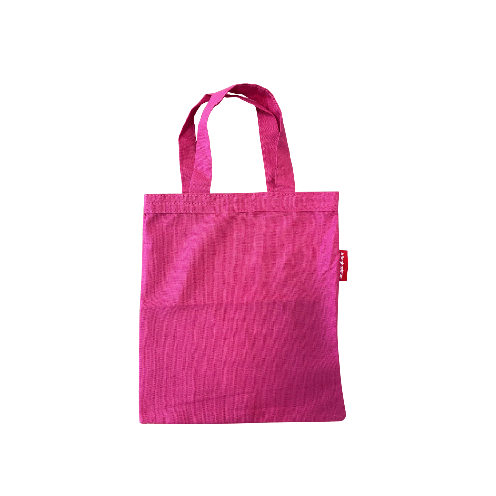 Baghashtag Mini Pembe Bez Çanta - Görsel 3