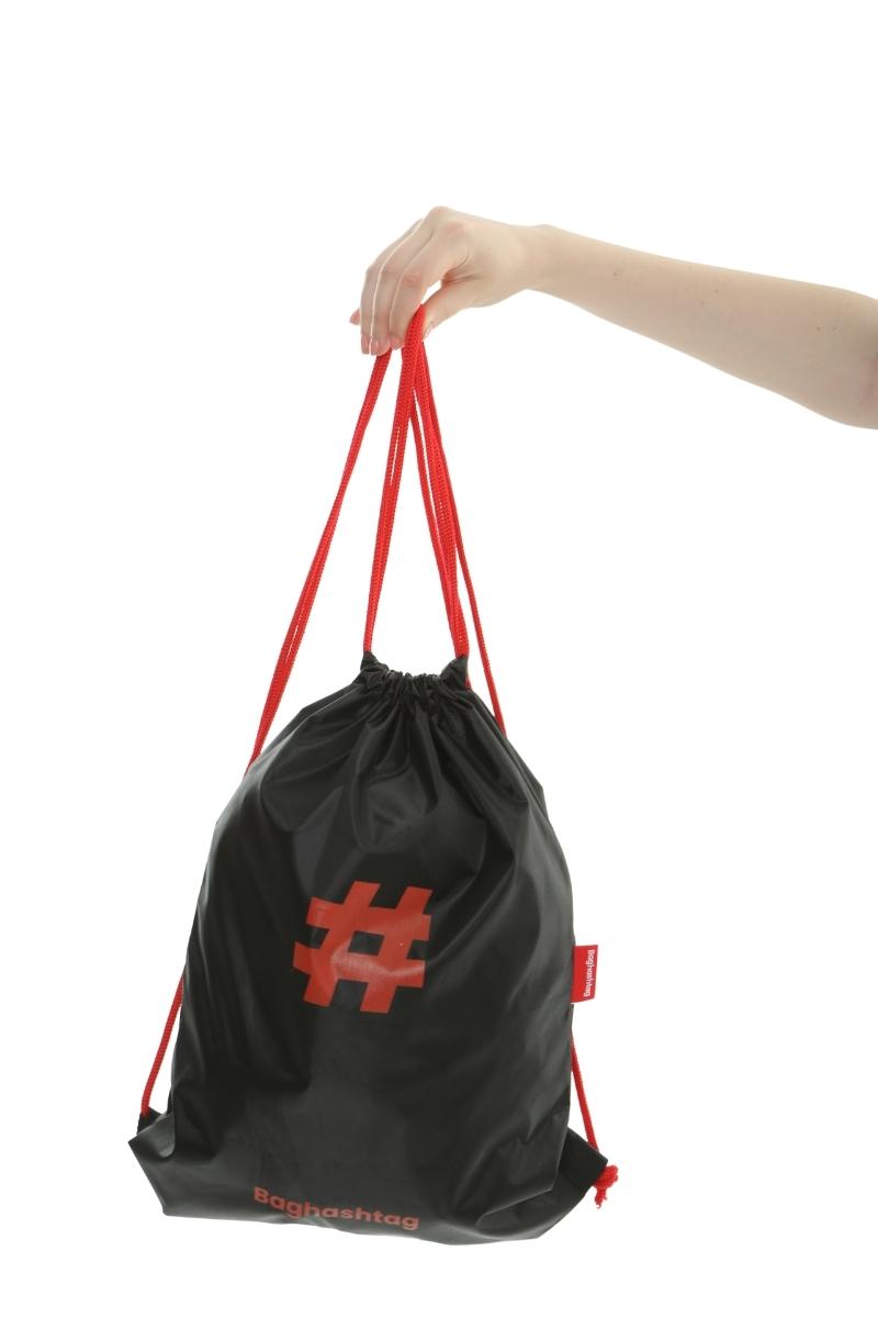 Baghashtag Siyah Kırmızı Sırt Çantası - Görsel 25